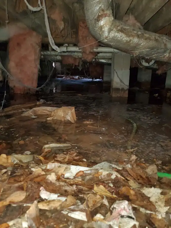 Crawl space flood assessment for Commercial Water Damage Restoration in Willow Springs