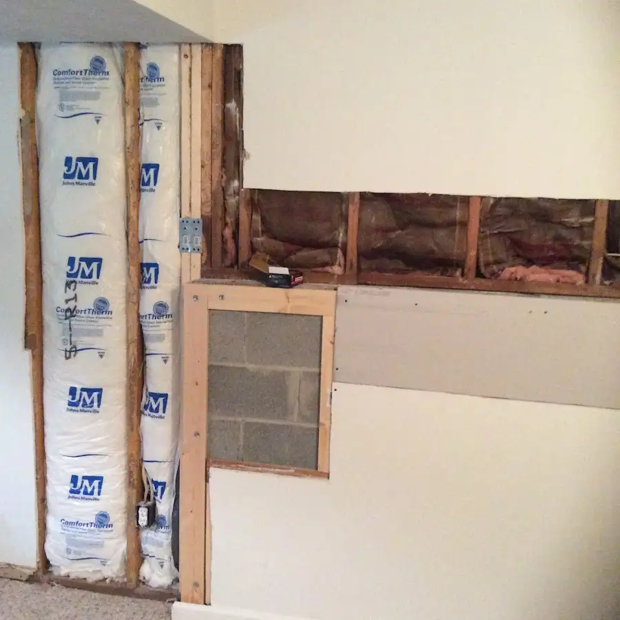 Wall insulation replacement during Contents Cleaning & Restoration in Willow Springs